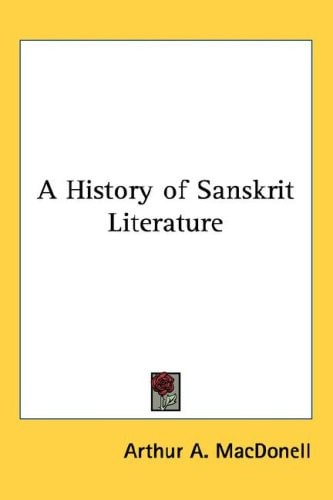 A History of Sanskrit Literature