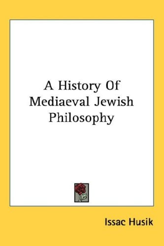 A History Of Mediaeval Jewish Philosophy