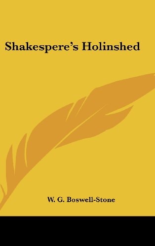 Shakespere's Holinshed