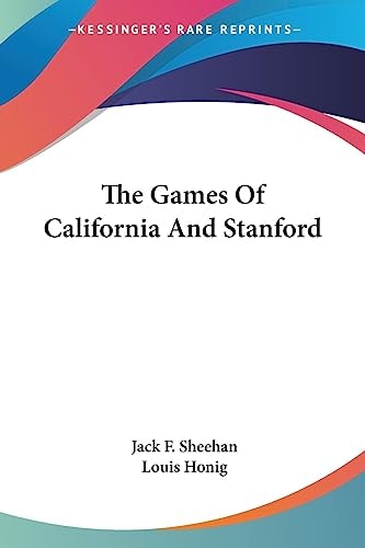 The Games Of California And Stanford