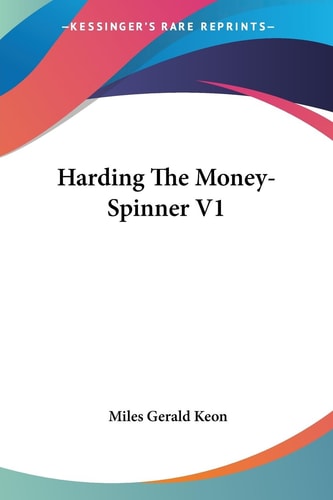 Harding The Money-Spinner V1
