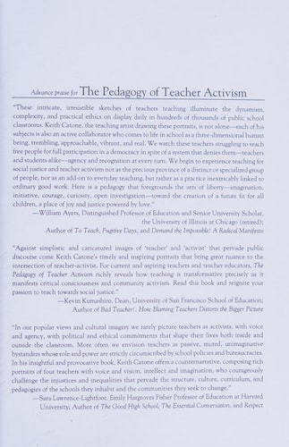 The Pedagogy of Teacher Activism Portraits of Four Teachers for Justice