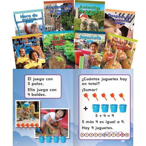 Mathematics Readers for Kindergarten Set 2 Spanish (Nctm)