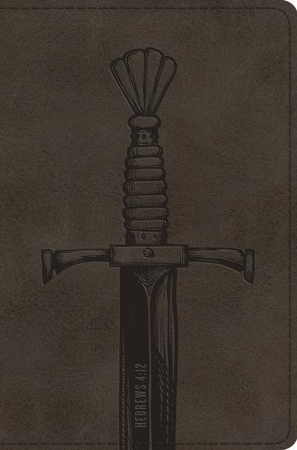 ESV Compact Bible (TruTone, Silver, Sword Design)