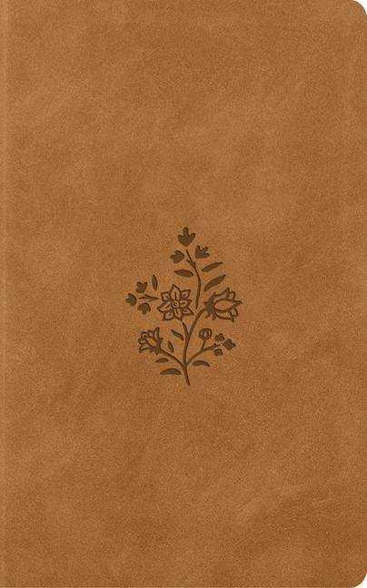 ESV Vest Pocket New Testament with Psalms and Proverbs, Red Letter (Trutone, Nubuck Caramel, Wildflower Design)