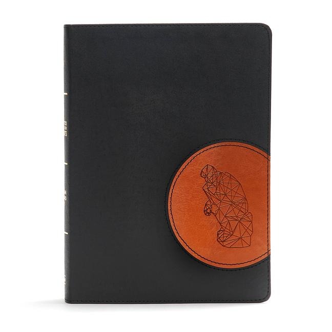 CSB Apologetics Study Bible for Students, Black/Tan Leathertouch: Black Letter, Teens, Study Notes and Commentary, Ribbon Marker, Sewn Binding, Easy-To-Read Bible Serif Type