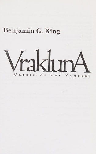 Vrakluna Origin of the Vampire