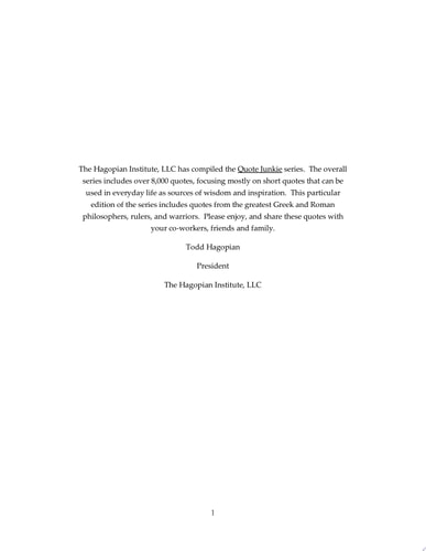Quote Junkie Greek And Roman Edition: An Interesting Collection Of Quotes From The Greatest Greek And Roman Philosophers And Leaders