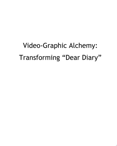 Video-Graphic Alchemy