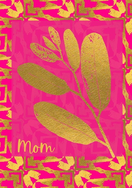 Mom Gold Leaves Journal