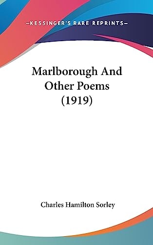 Marlborough And Other Poems (1919)