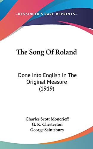 The Song Of Roland Done Into English In The Original Measure (1919)