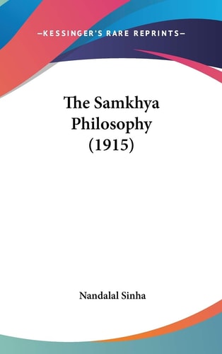 The Samkhya Philosophy (1915)