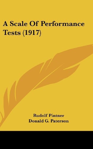 A Scale Of Performance Tests (1917)
