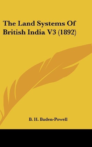 The Land Systems Of British India V3 (1892)