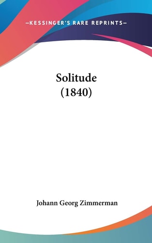 SOLITUDE (1840).