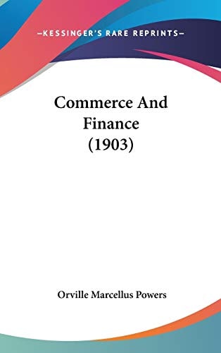 Commerce And Finance (1903)