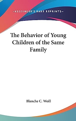 The Behavior of Young Children of the Same Family