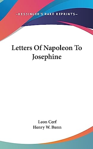 Letters of Napoleon to Josephine