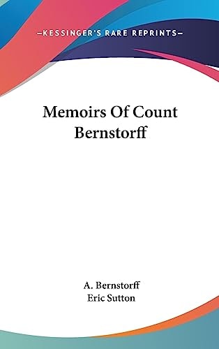 Memoirs of Count Bernstorff