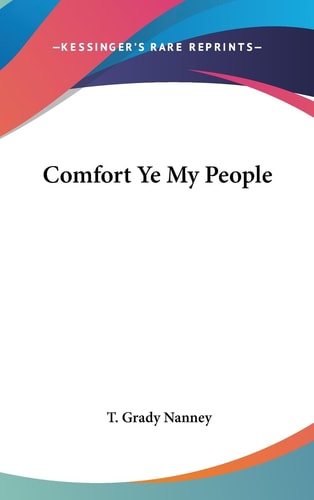 Comfort Ye My People