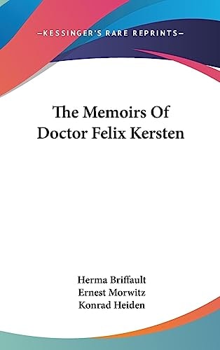 The Memoirs of Doctor Felix Kersten