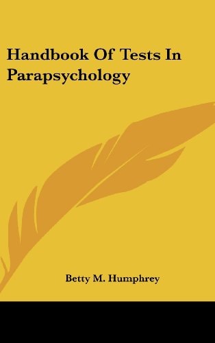 Handbook of Tests in Parapsychology