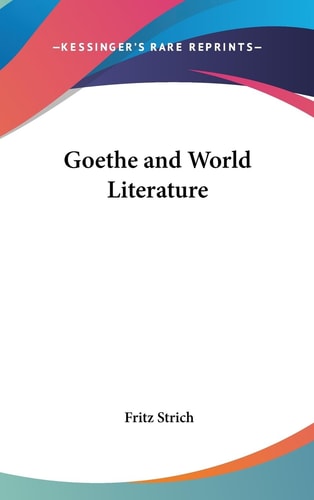 Goethe and World Literature