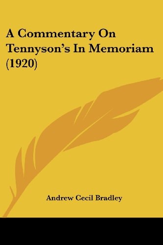 A Commentary On Tennyson's In Memoriam (1920)