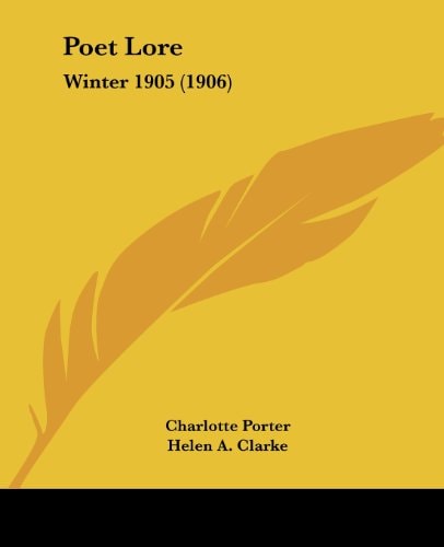 Poet Lore Winter 1905 (1906)