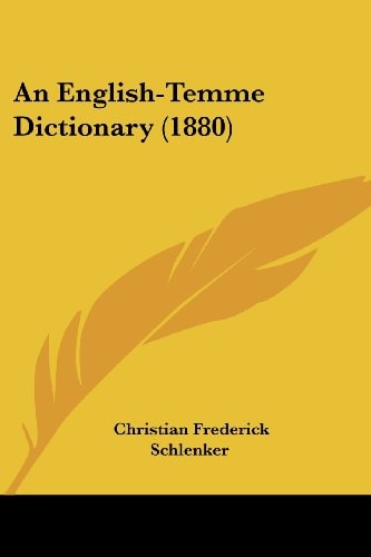 An English-Temme Dictionary (1880)