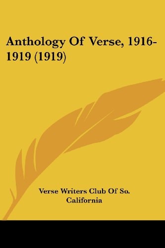 Anthology of Verse, 1916-1919 (1919)