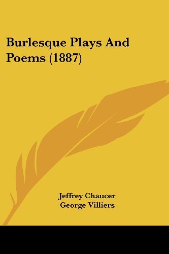 Burlesque Plays And Poems (1887)