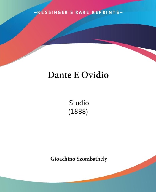 Dante E Ovidio: Studio (1888)