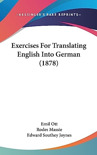 Exercises for Translating English Into German