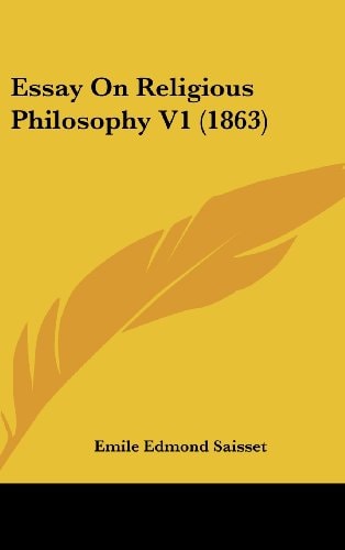 Essay on Religious Philosophy V1