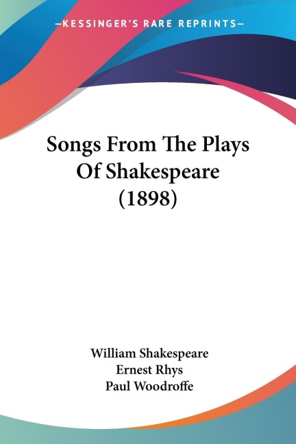 Songs From The Plays Of Shakespeare (1898)