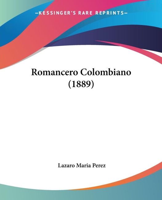 Romancero Colombiano (1889)