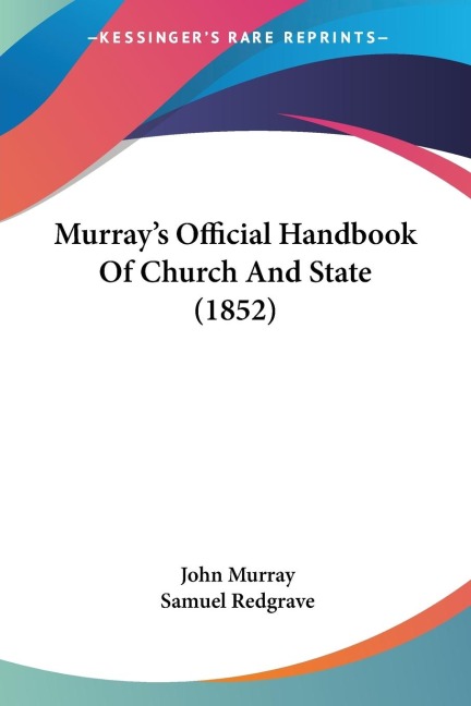 Murrays Official Handbook Of Church And State (1852)