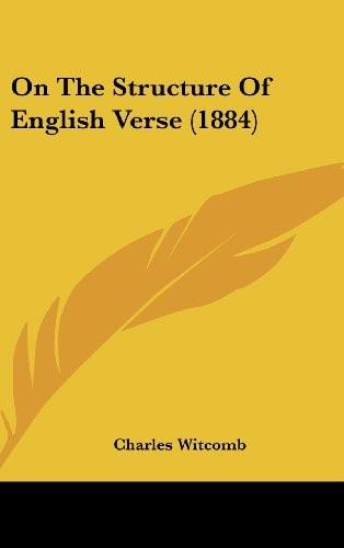On The Structure Of English Verse (1884)