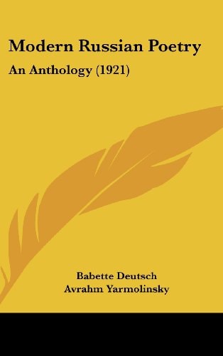 Modern Russian Poetry: An Anthology (1921)