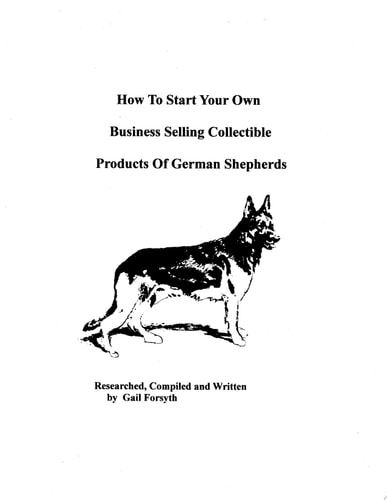 How to Start Your Own Business Selling Collectible Products of German Shepherds