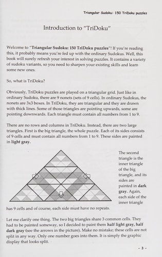 Triangular Sudoku 150 TriDoku Puzzles