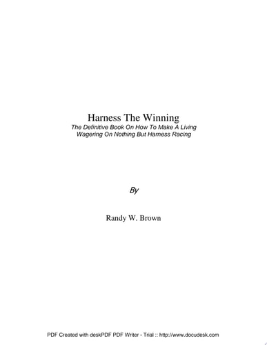 Harness The Winning