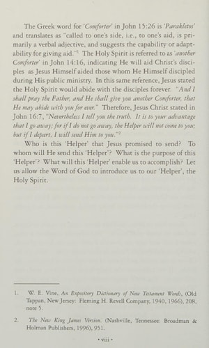 The Holy Spirit Our Helper