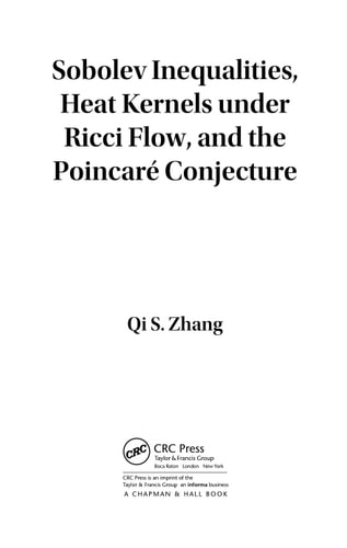 Sobolev Inequalities, Heat Kernels under Ricci Flow, and the Poincare Conjecture