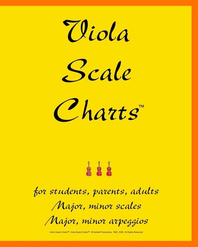 Viola Scale Charts For Students, Parents, Adults