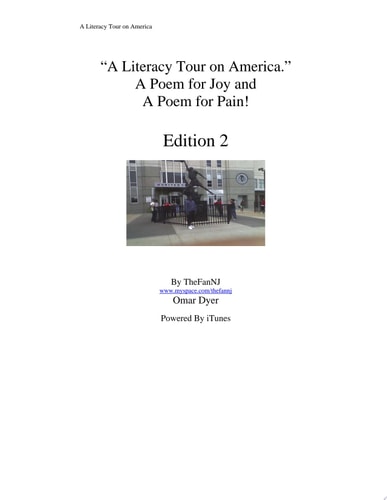A Literacy Tour On America A Poem For Joy And A Poem For Pain
