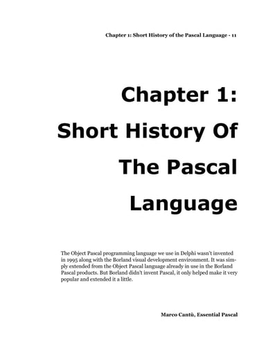 Essential Pascal
