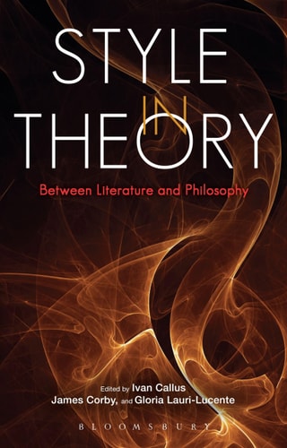 Style in Theory Between Literature and Philosophy